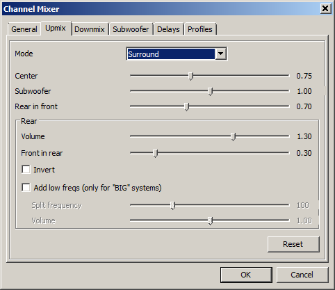 Foobar2000 channel mixer - Upmix Foobar2000 channel mixer - Upmix