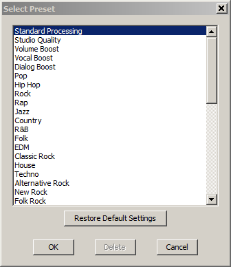 FxSound Enhancer - Presets