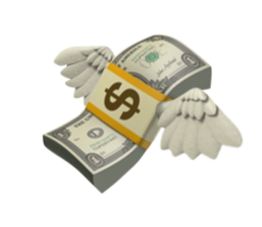 Money gives you wings